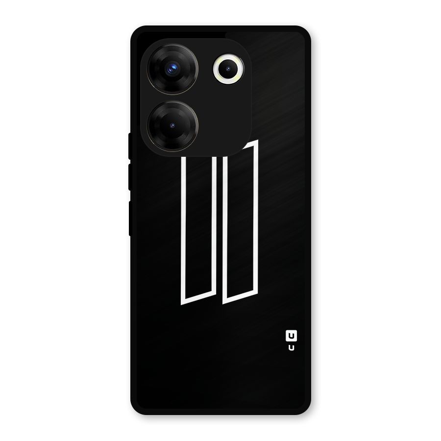 Minimal Slant Rectangles Metal Back Case for Tecno Camon 20