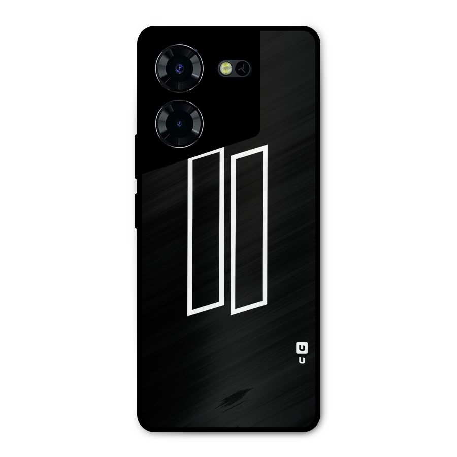 Minimal Slant Rectangles Metal Back Case for Tecno Pova 5 Pro 5G