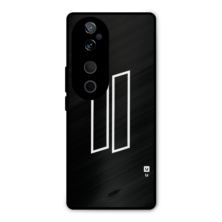 Minimal Slant Rectangles Metal Back Case for Vivo T3 Ultra