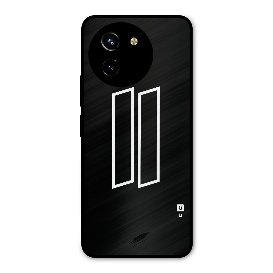 Minimal Slant Rectangles Metal Back Case for Vivo T3x