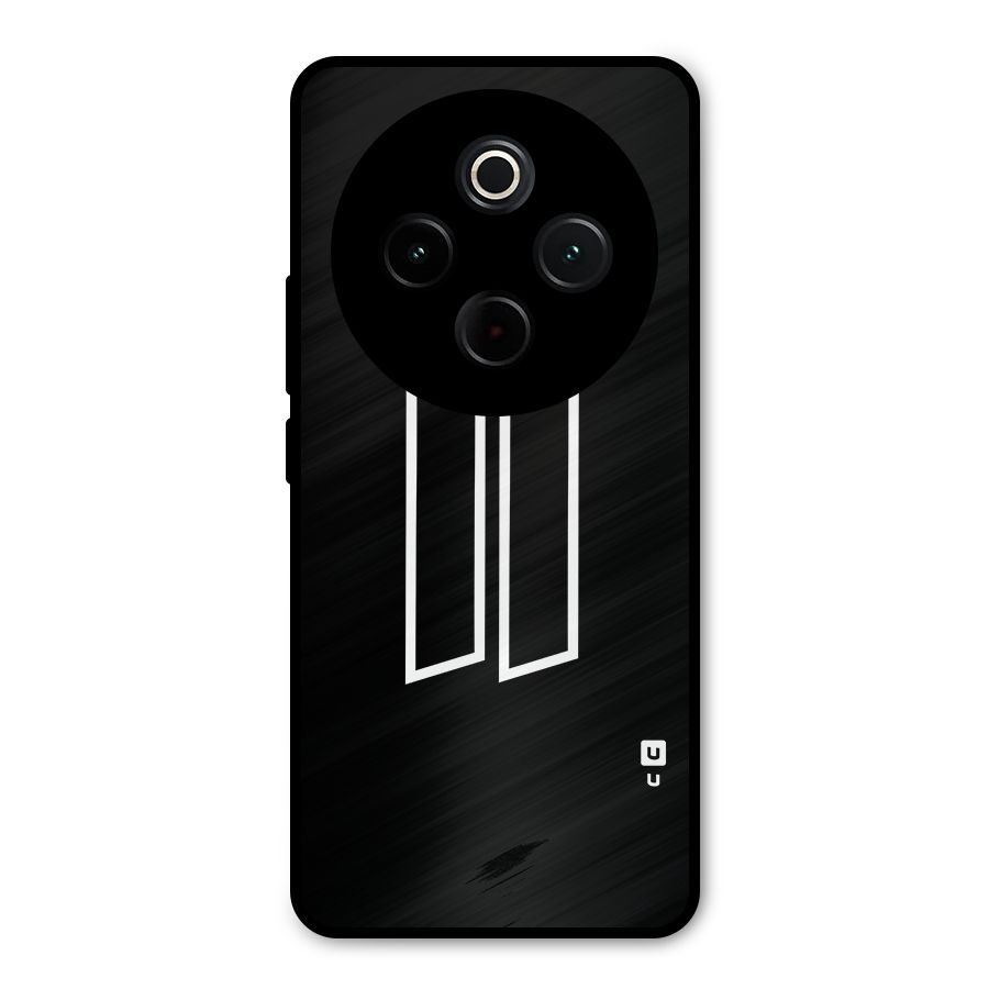 Minimal Slant Rectangles Metal Back Case for Vivo T4