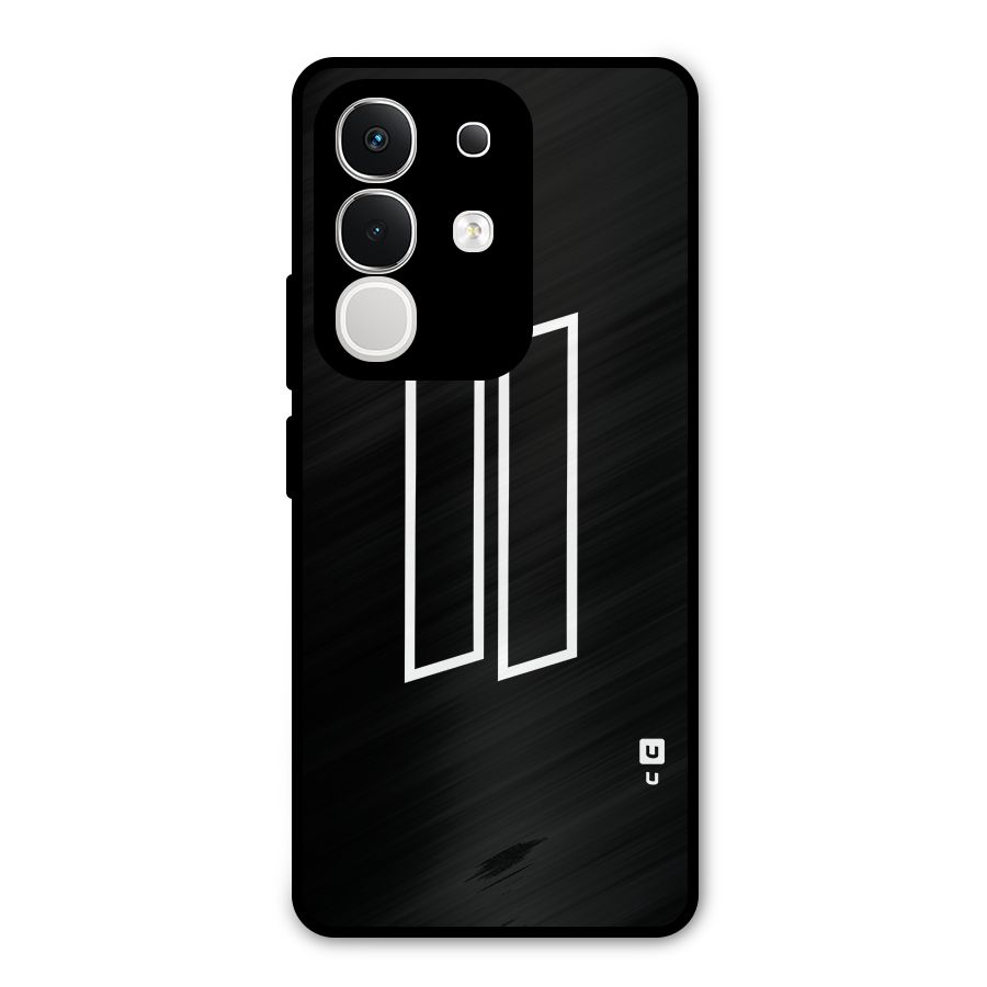 Minimal Slant Rectangles Metal Back Case for Vivo T4x