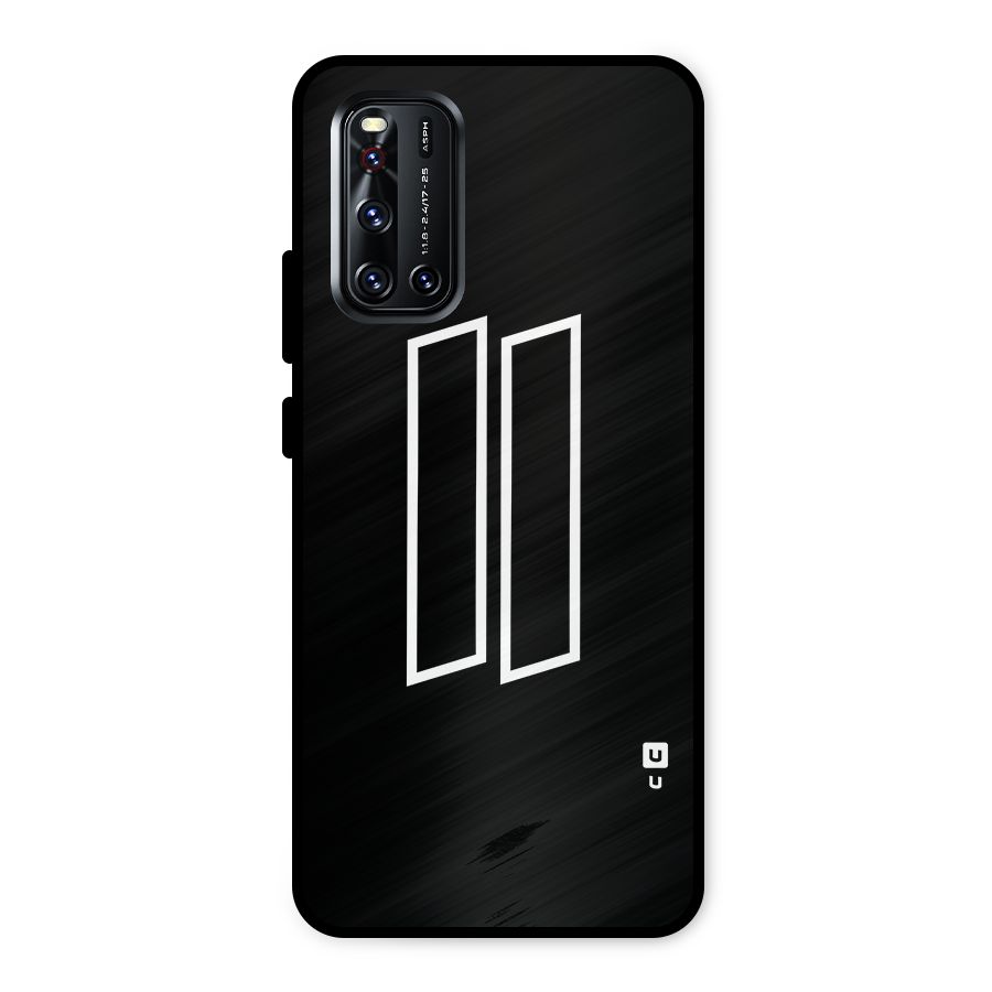 Minimal Slant Rectangles Metal Back Case for Vivo V19