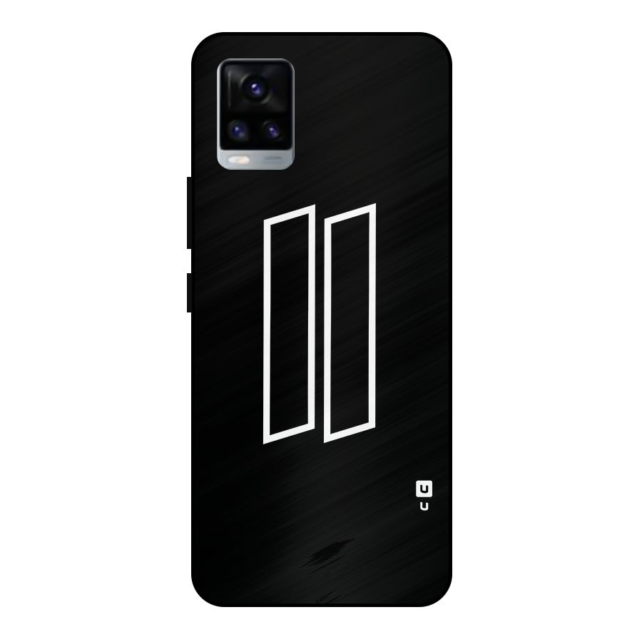 Minimal Slant Rectangles Metal Back Case for Vivo V20