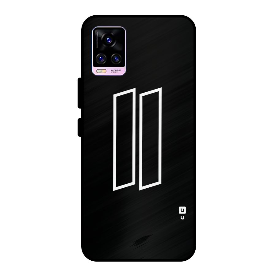 Minimal Slant Rectangles Metal Back Case for Vivo V20 Pro