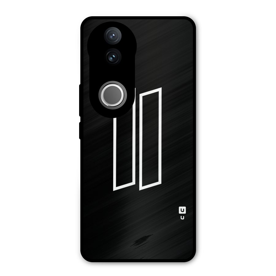 Minimal Slant Rectangles Metal Back Case for Vivo V50