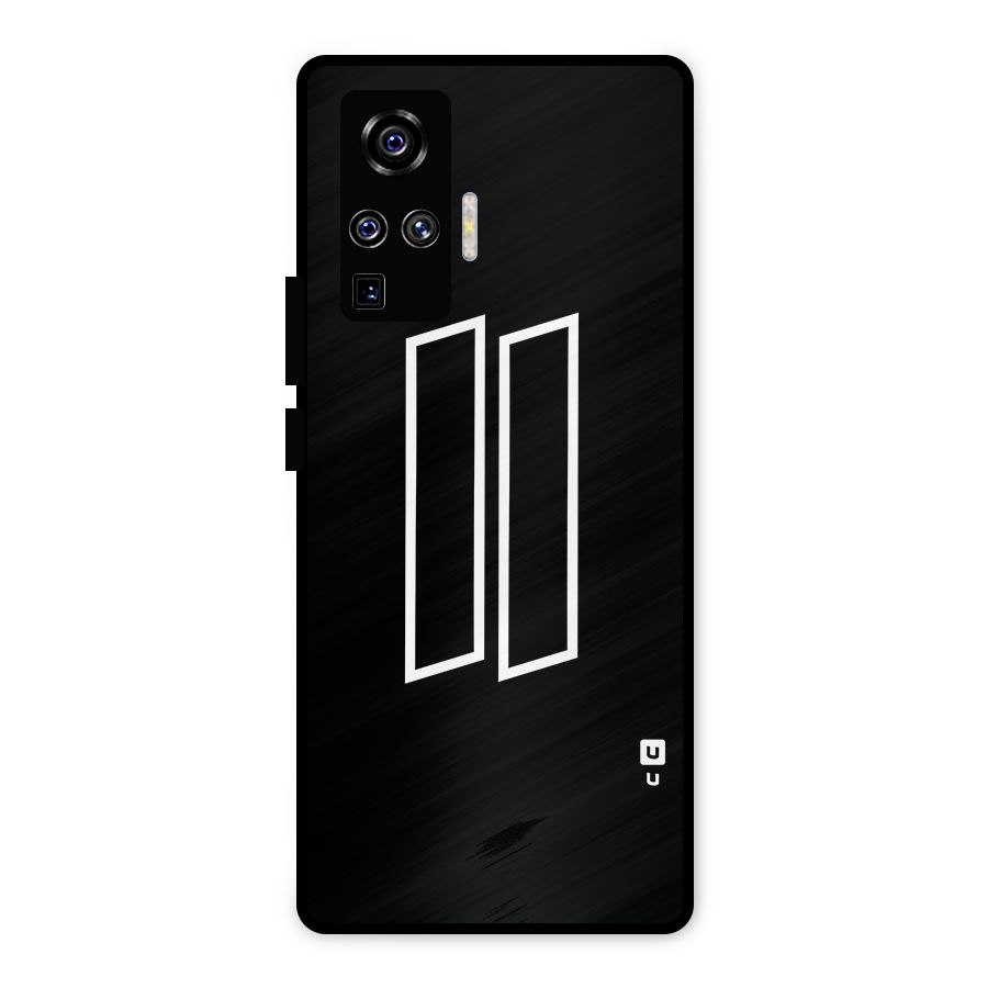 Minimal Slant Rectangles Metal Back Case for Vivo X50 Pro
