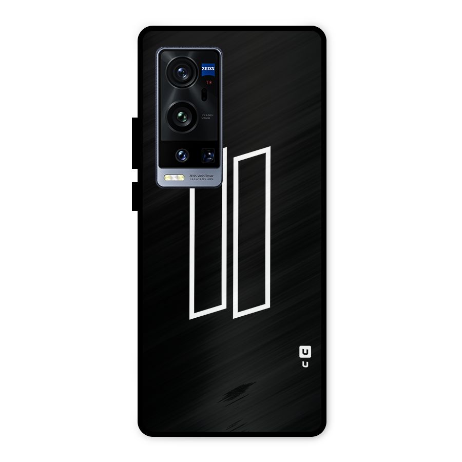 Minimal Slant Rectangles Metal Back Case for Vivo X60 Pro Plus