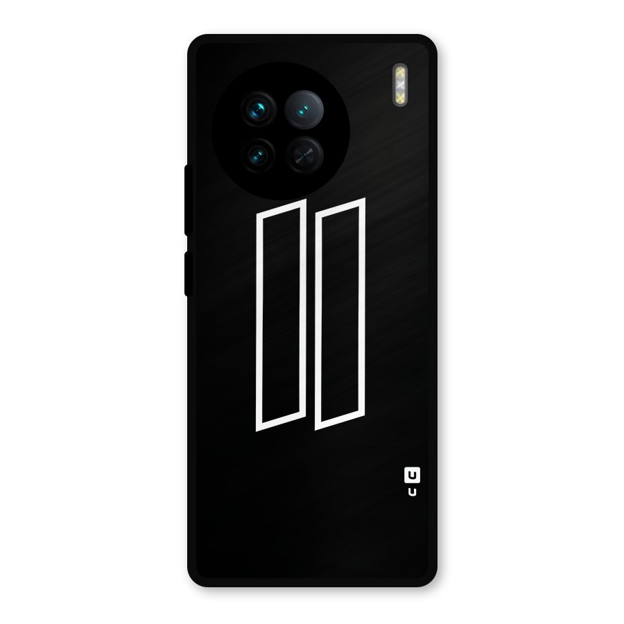 Minimal Slant Rectangles Metal Back Case for Vivo X90