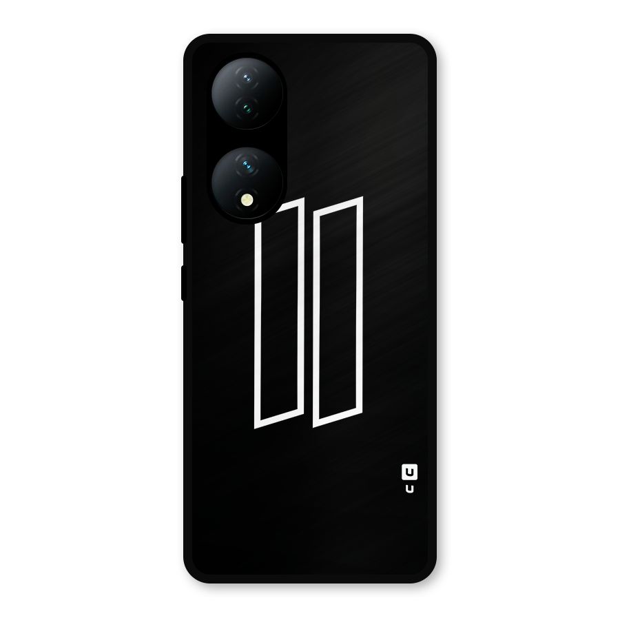 Minimal Slant Rectangles Metal Back Case for Vivo Y100a