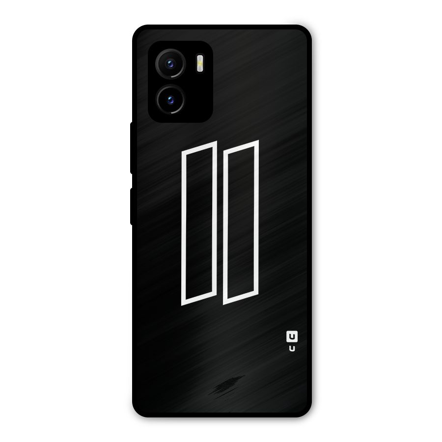 Minimal Slant Rectangles Metal Back Case for Vivo Y15s