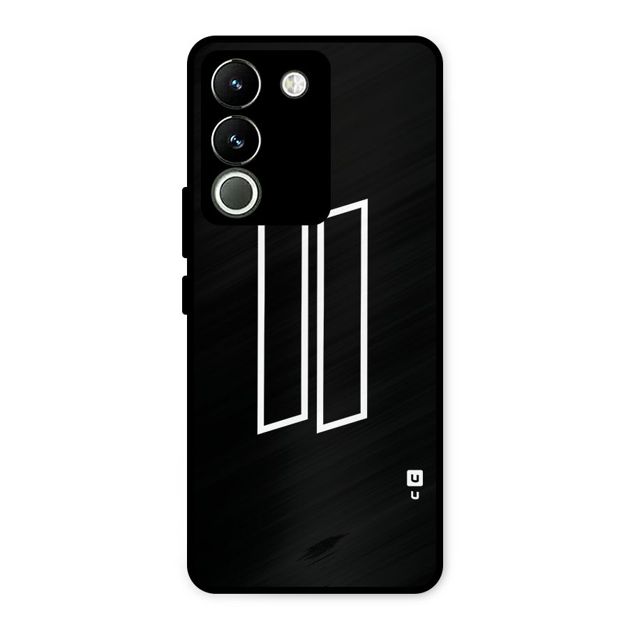 Minimal Slant Rectangles Metal Back Case for Vivo Y200