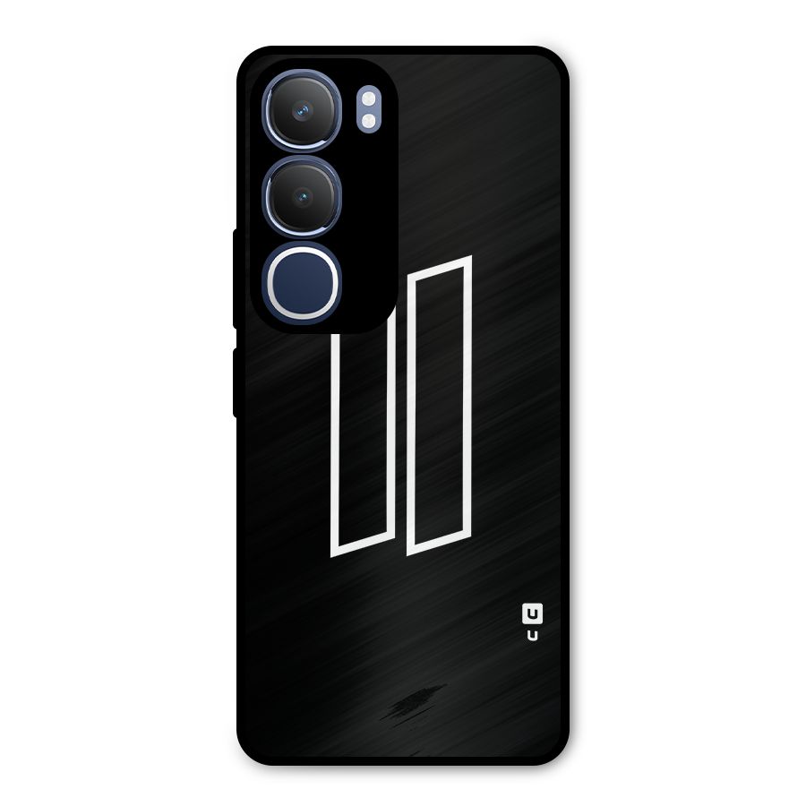 Minimal Slant Rectangles Metal Back Case for Vivo Y29