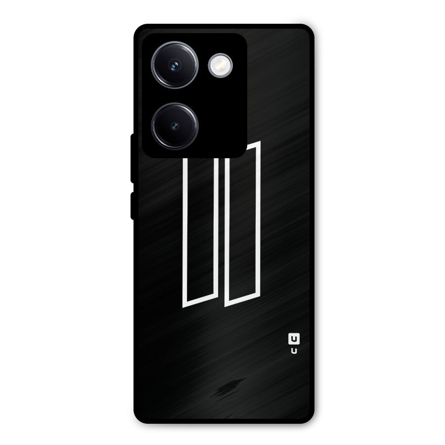Minimal Slant Rectangles Metal Back Case for Vivo Y300 Plus