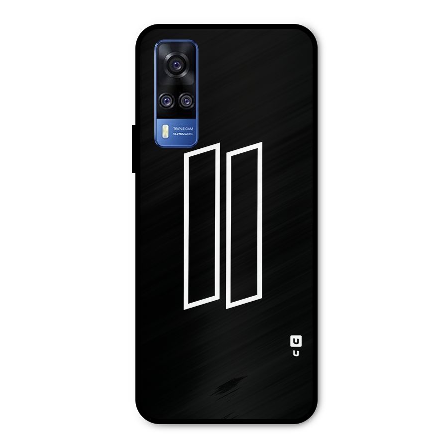 Minimal Slant Rectangles Metal Back Case for Vivo Y31
