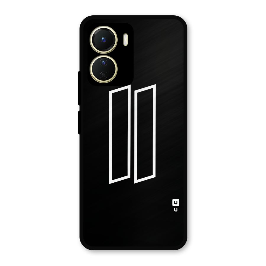 Minimal Slant Rectangles Metal Back Case for Vivo Y56