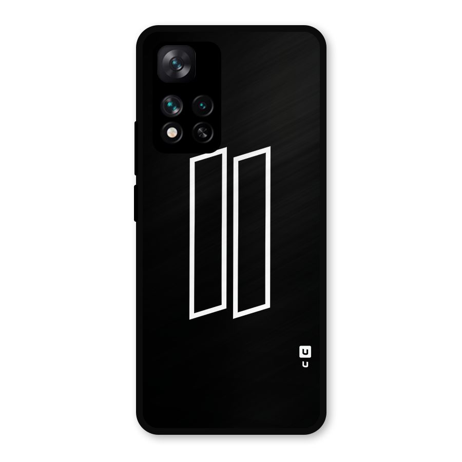 Minimal Slant Rectangles Metal Back Case for Xiaomi 11i 5G