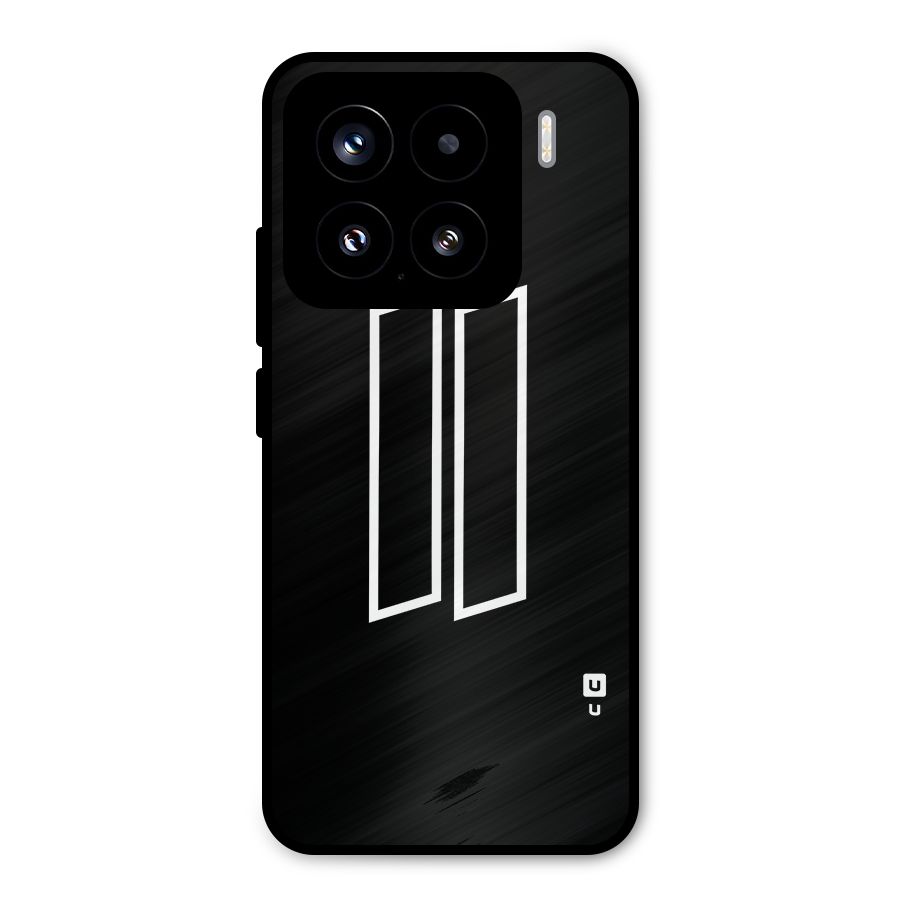 Minimal Slant Rectangles Metal Back Case for Xiaomi 15