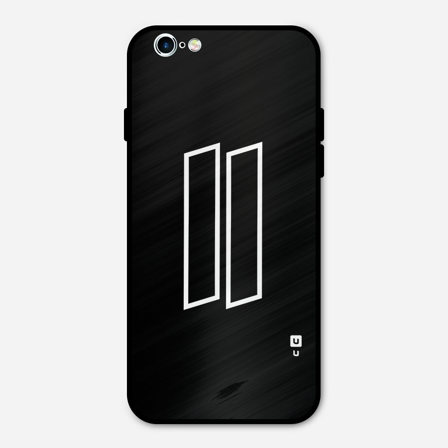 Minimal Slant Rectangles Metal Back Case for iPhone 6 6s