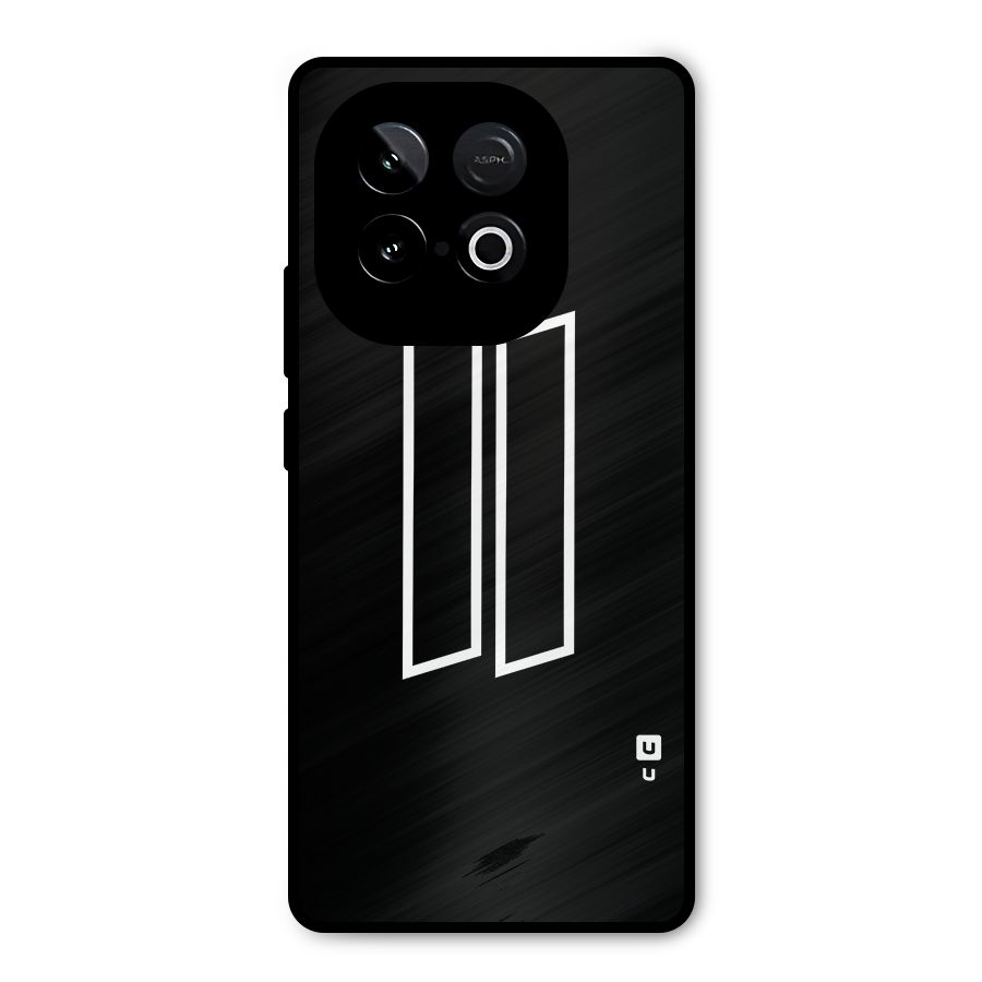 Minimal Slant Rectangles Metal Back Case for iQOO Neo 10