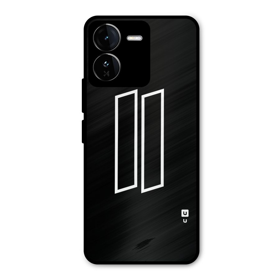 Minimal Slant Rectangles Metal Back Case for iQOO Z9