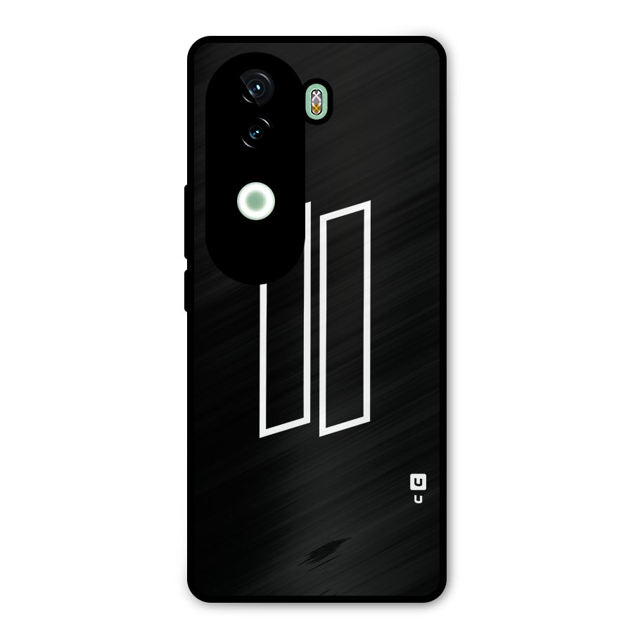 Minimal Slant Rectangles Metal Back Case for iQOO Z9s