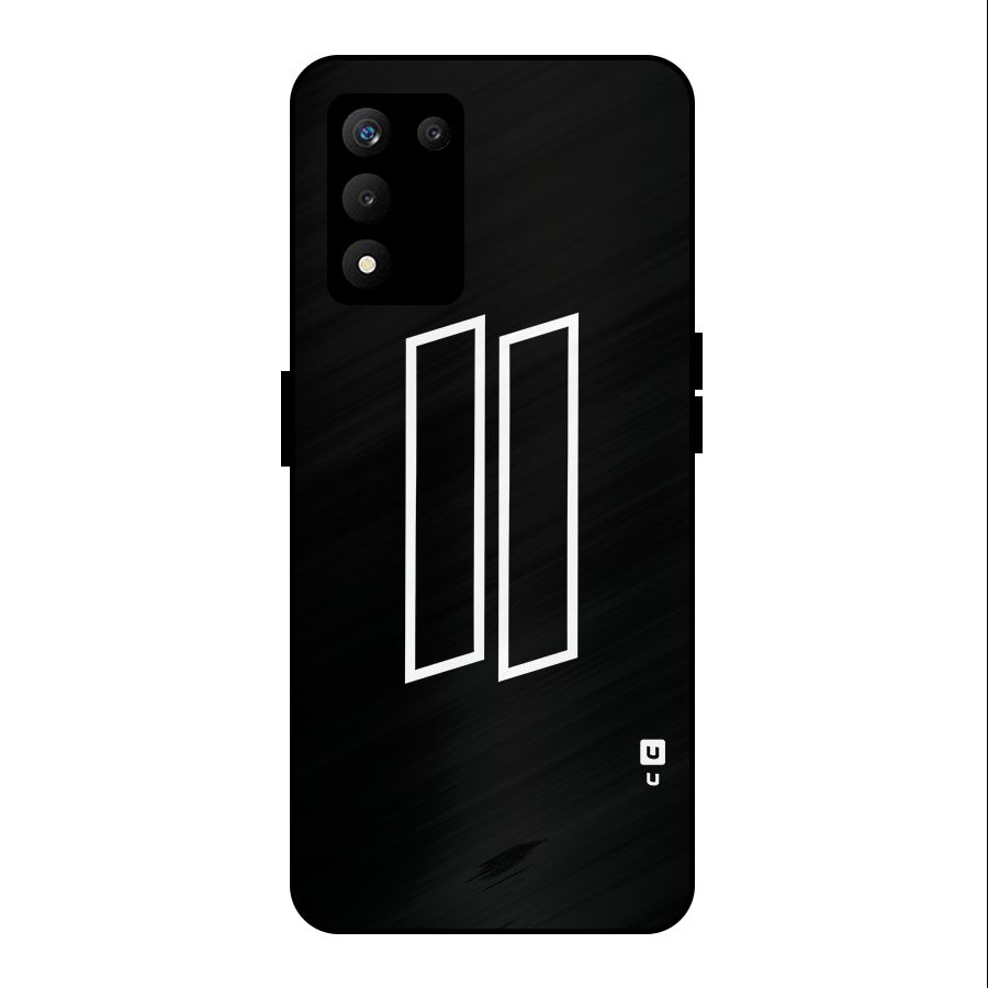 Minimal Slant Rectangles Metal Back Case for realme 9 5G SE