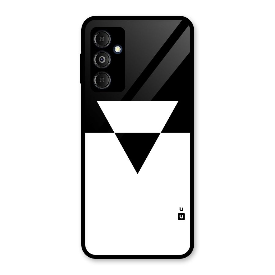 Minimal Triangle Glass Back Case for Galaxy M14 5G
