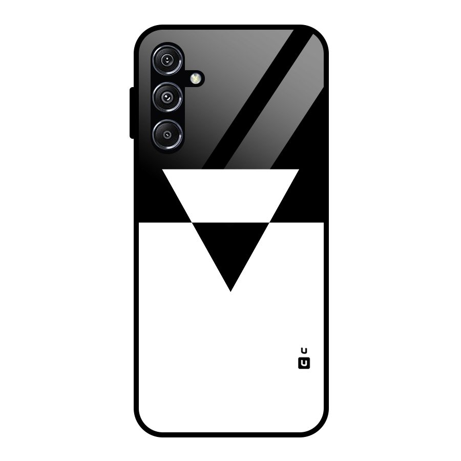 Minimal Triangle Glass Back Case for Galaxy M34 5G