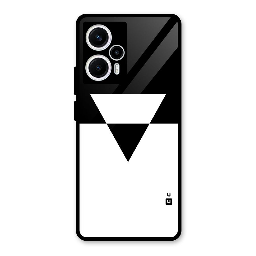 Minimal Triangle Glass Back Case for Poco F5