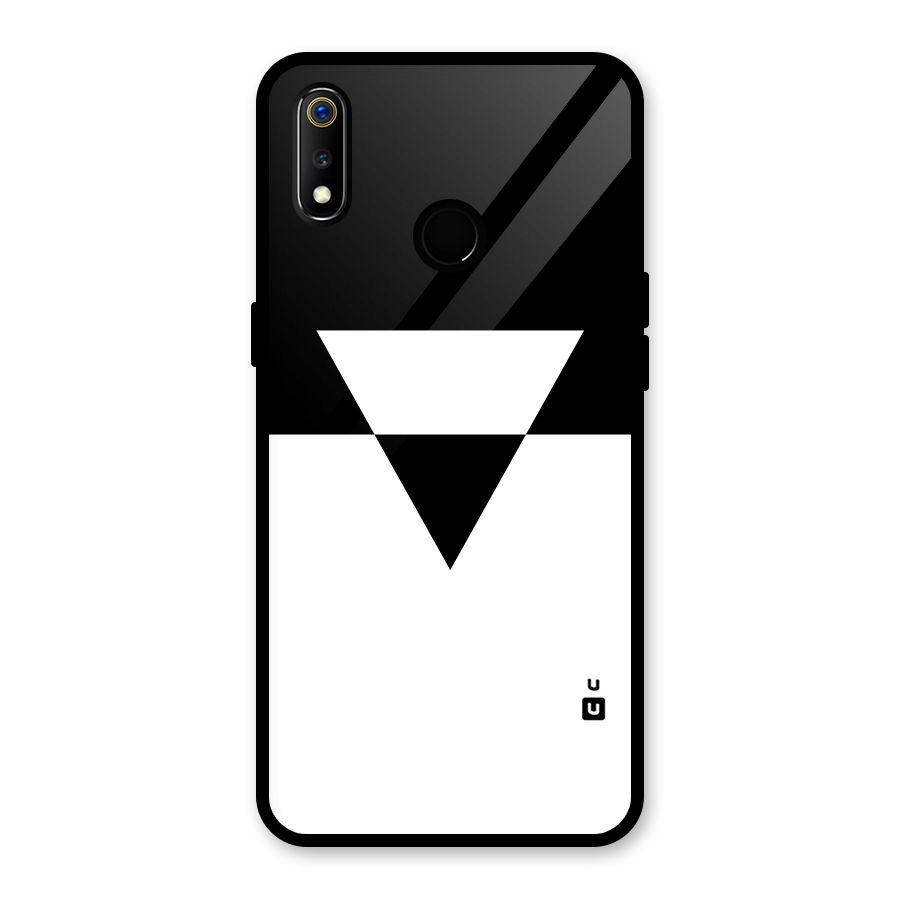 Minimal Triangle Glass Back Case for Realme 3i