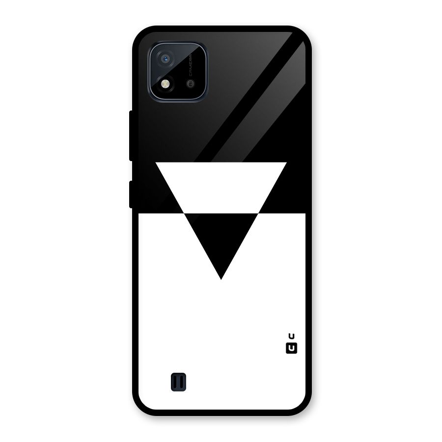 Minimal Triangle Glass Back Case for Realme C11 2021