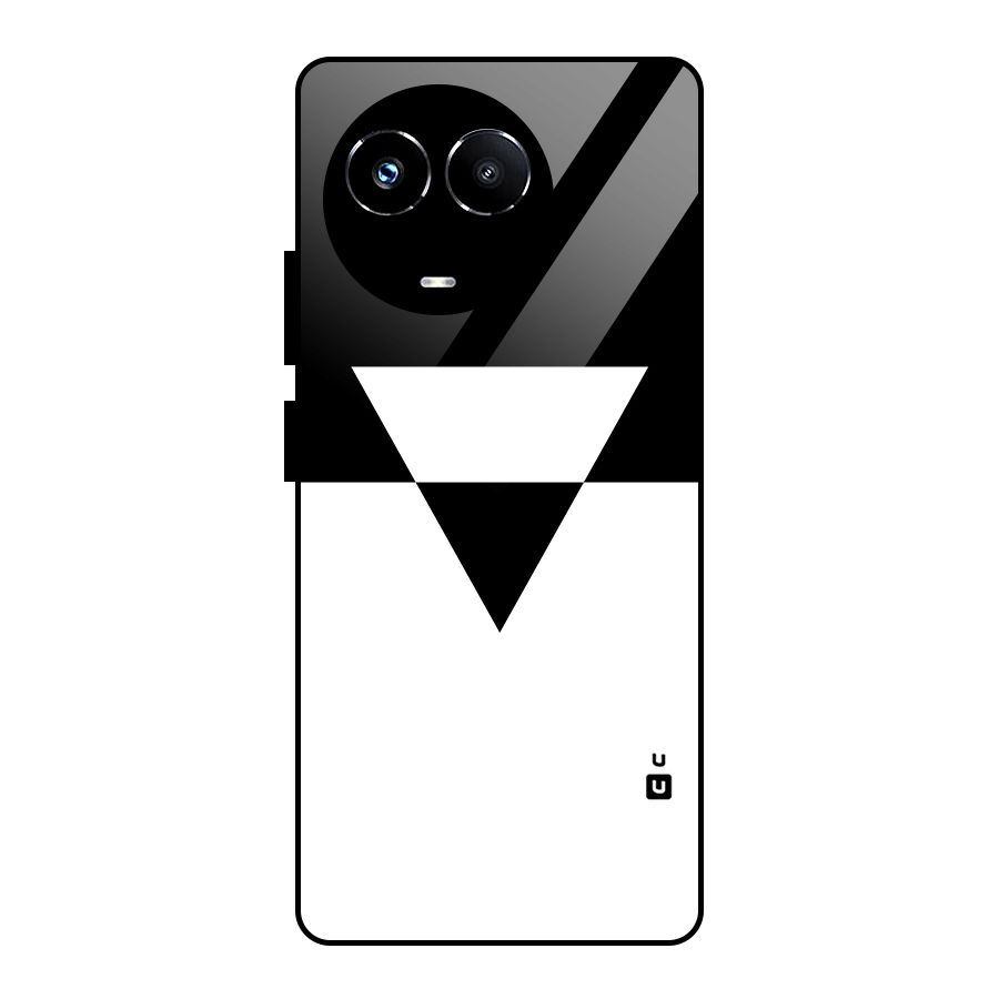 Minimal Triangle Glass Back Case for Realme Narzo 60X