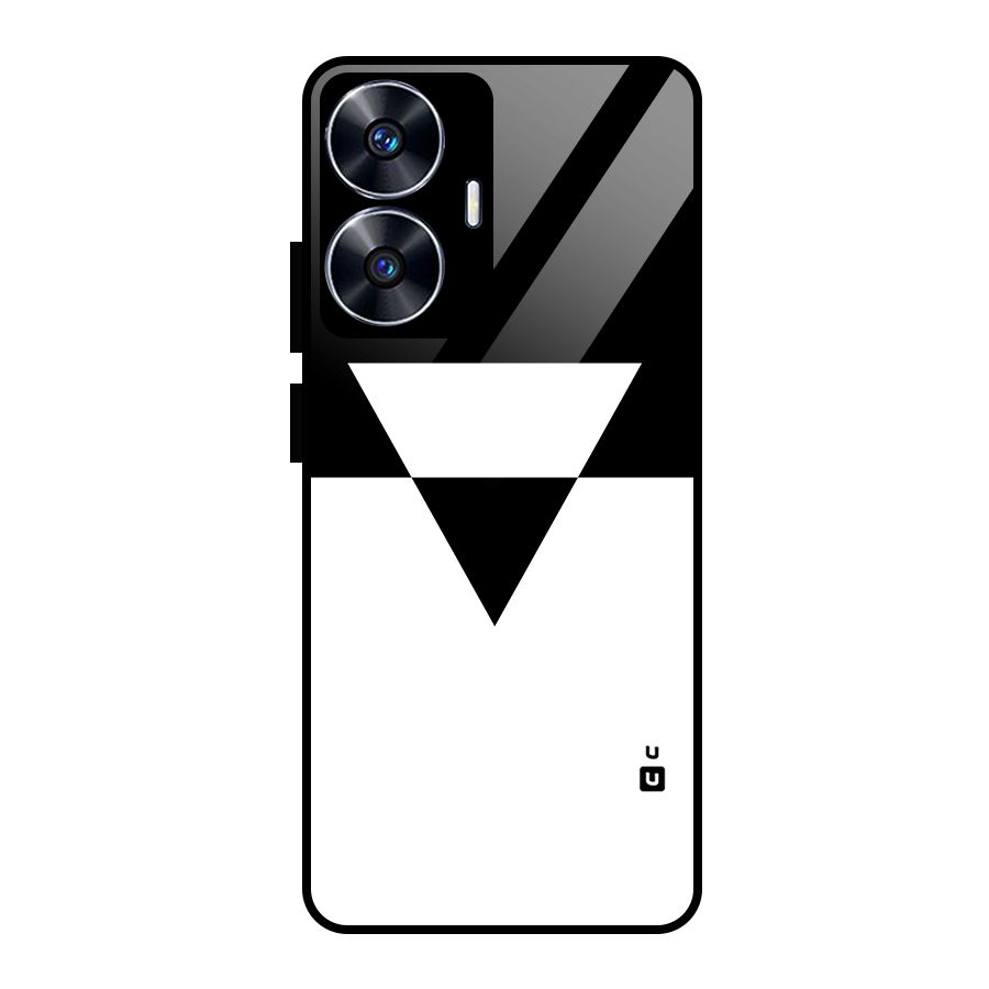 Minimal Triangle Glass Back Case for Realme Narzo N55