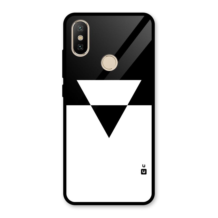Minimal Triangle Glass Back Case for Redmi A2