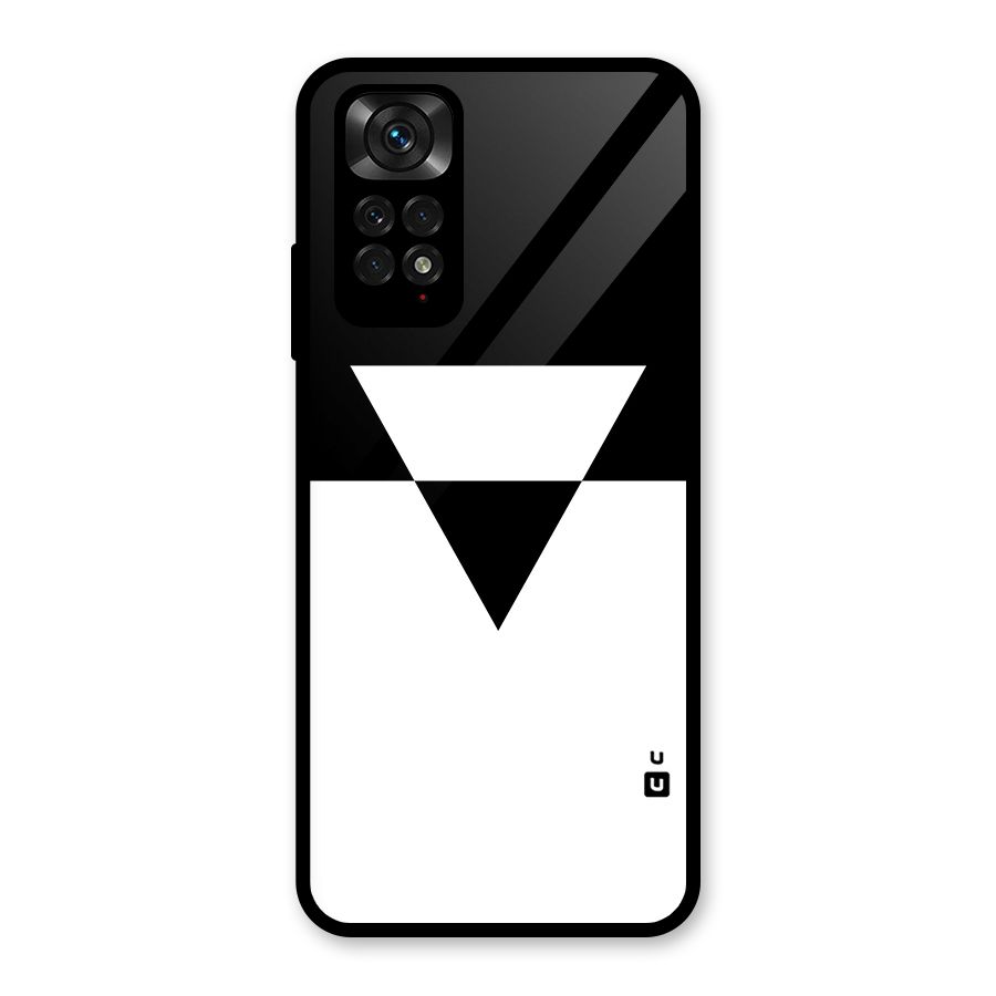 Minimal Triangle Glass Back Case for Redmi Note 11S