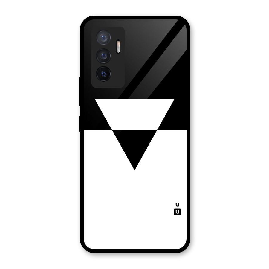 Minimal Triangle Glass Back Case for Vivo V23e