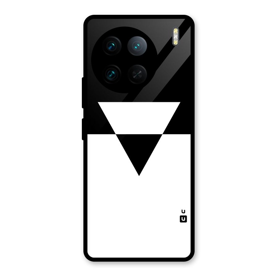 Minimal Triangle Glass Back Case for Vivo X90 Pro