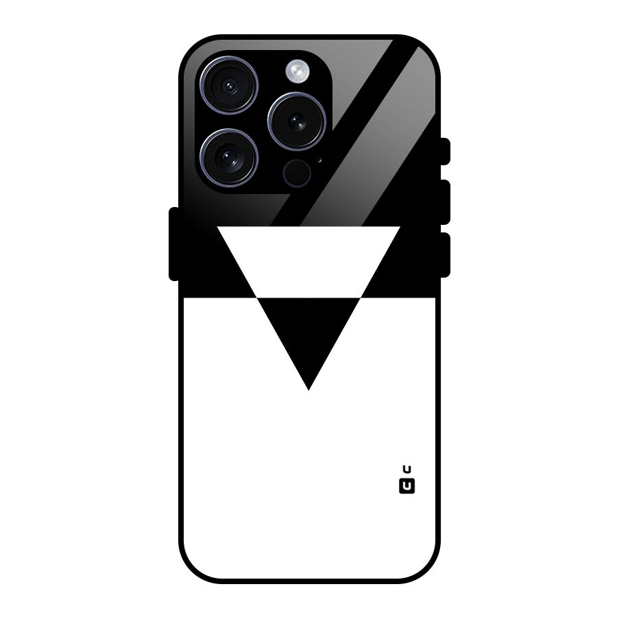 Minimal Triangle Glass Back Case for iPhone 15 Pro