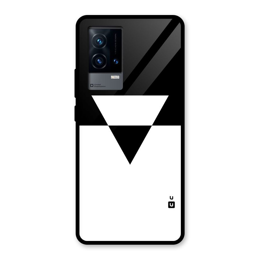Minimal Triangle Glass Back Case for iQOO 9 5G