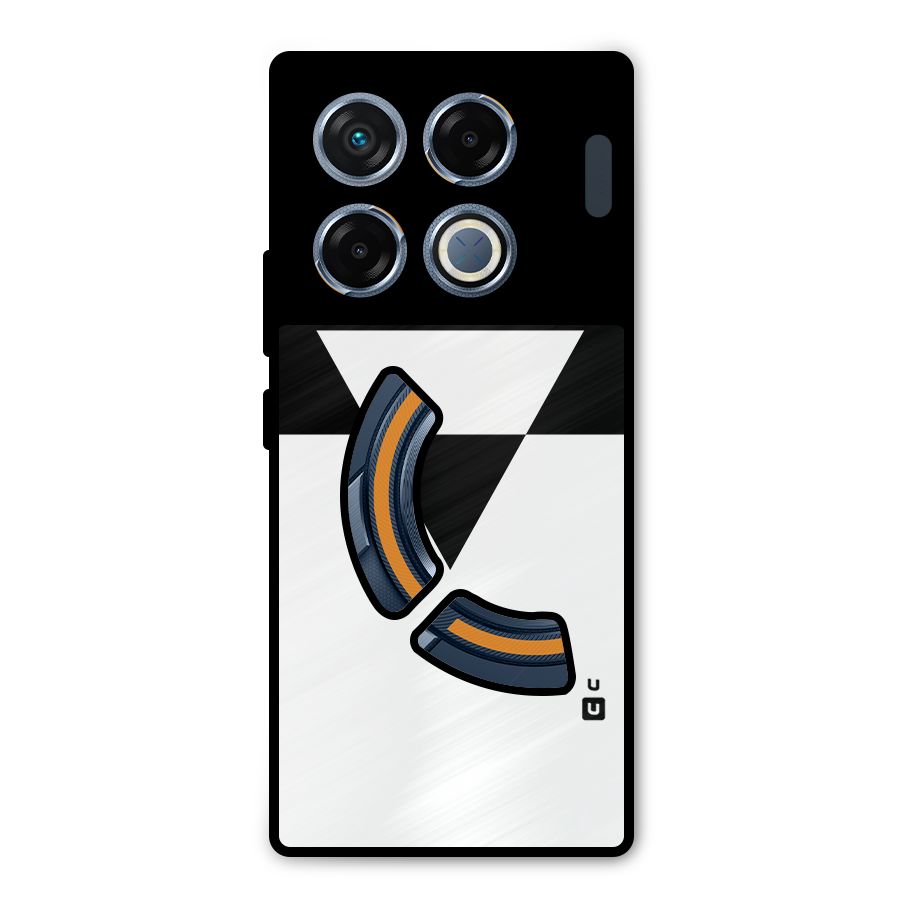 Minimal Triangle Metal Back Case for Infinix GT 20 Pro