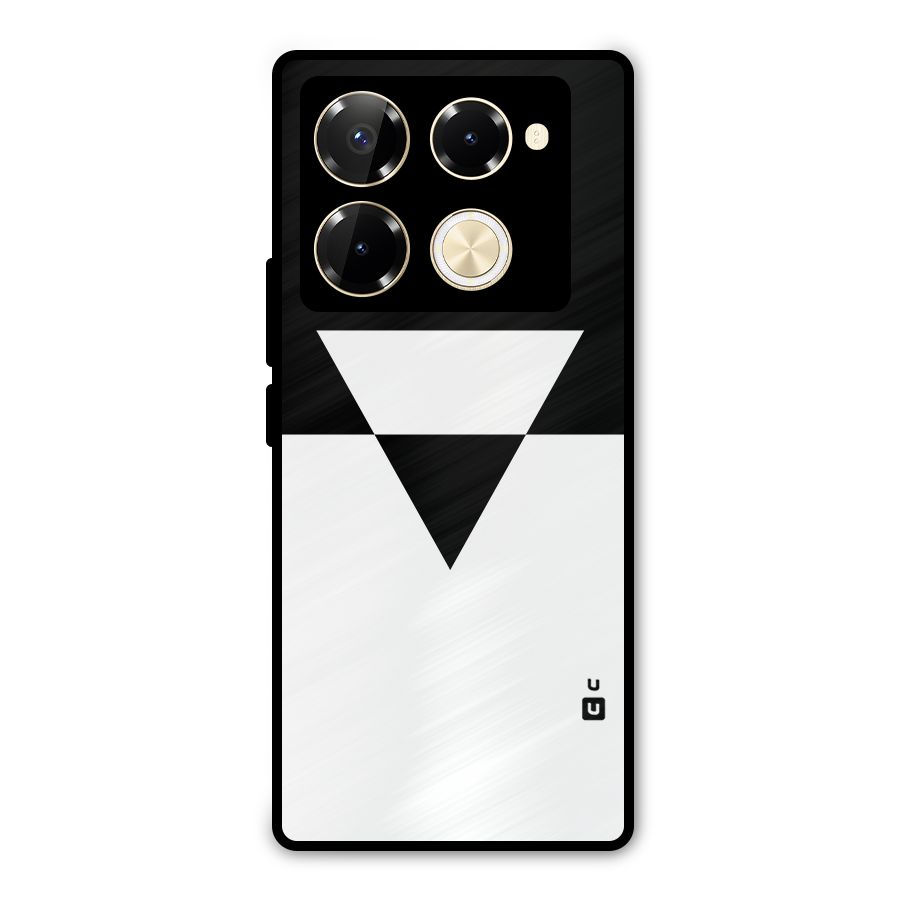 Minimal Triangle Metal Back Case for Infinix Note 40 Pro Plus