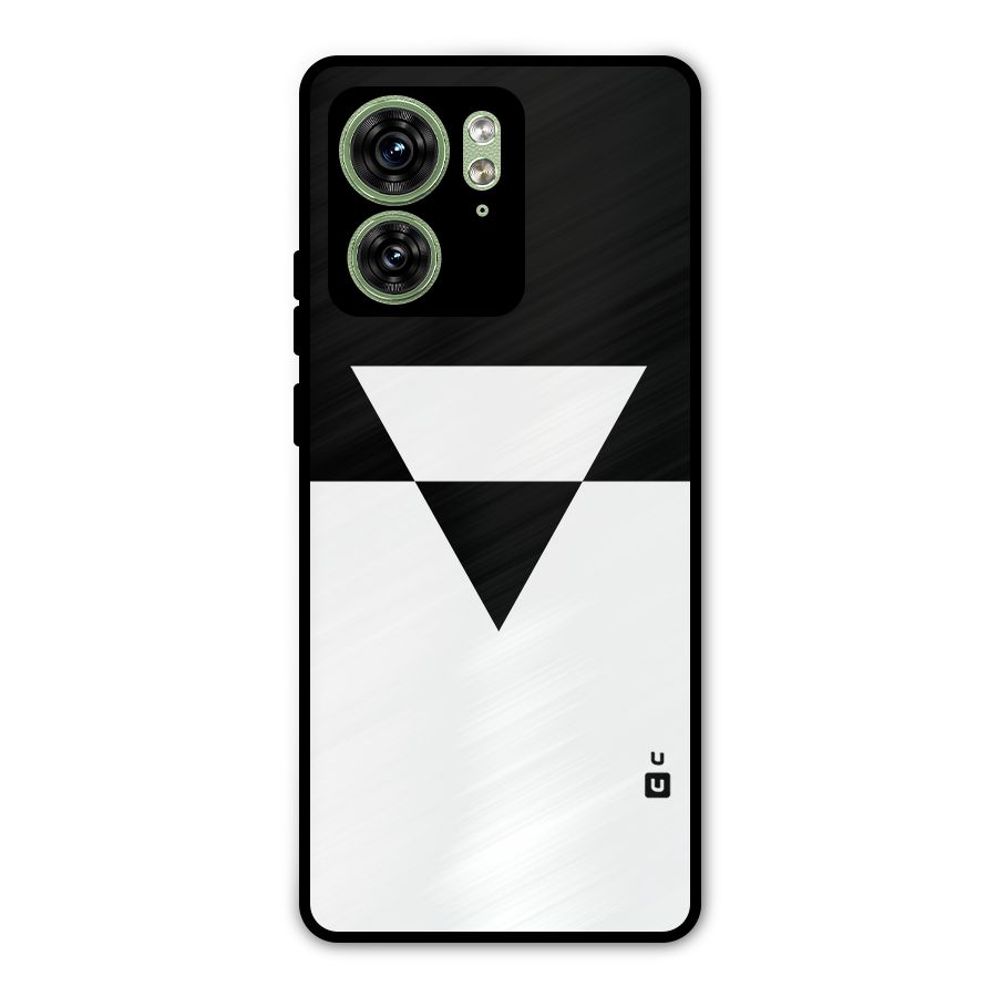 Minimal Triangle Metal Back Case for Motorola Edge 40 5G