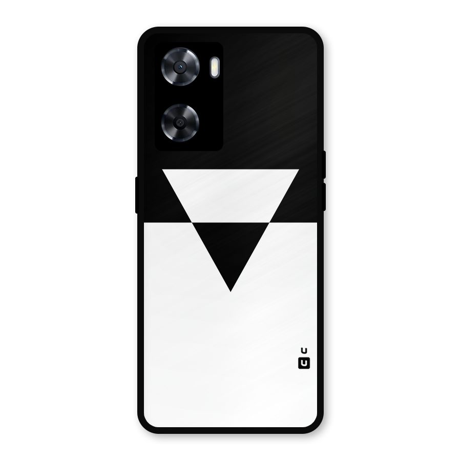 Minimal Triangle Metal Back Case for Oppo A57 2022