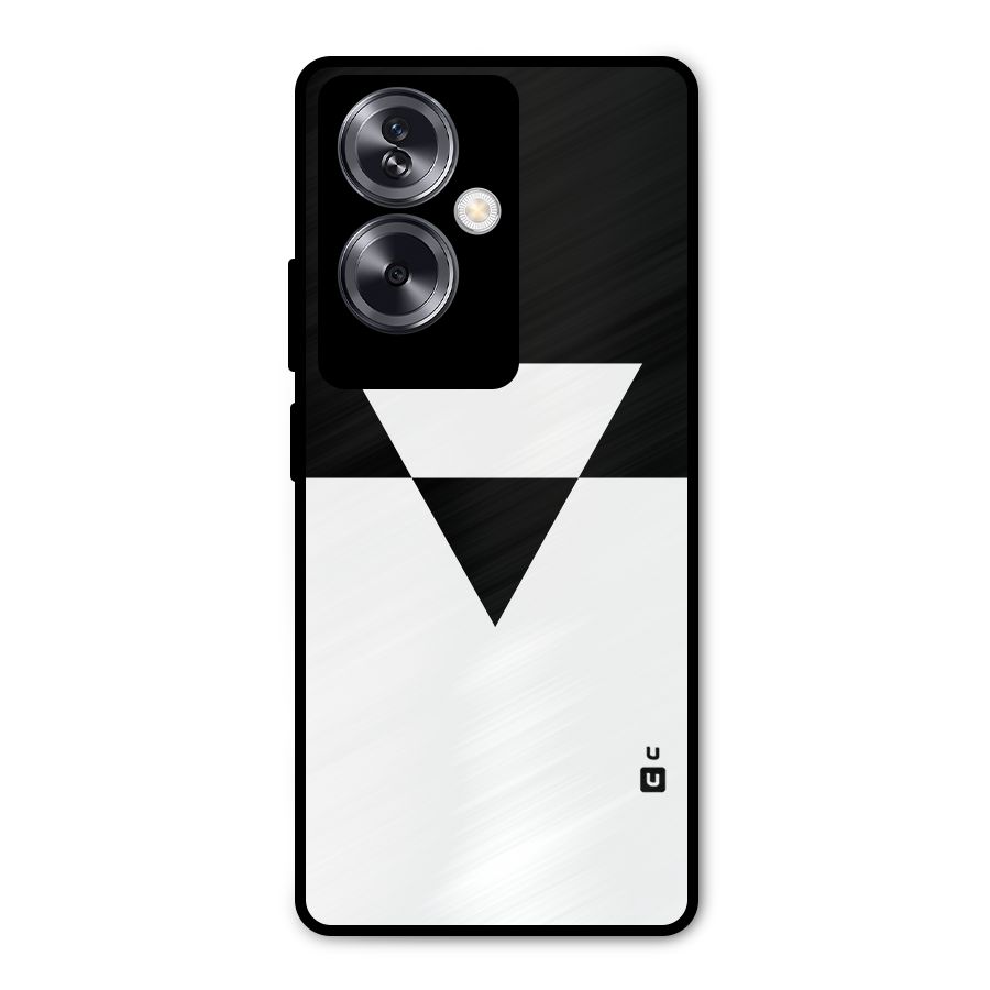 Minimal Triangle Metal Back Case for Oppo A79 5G