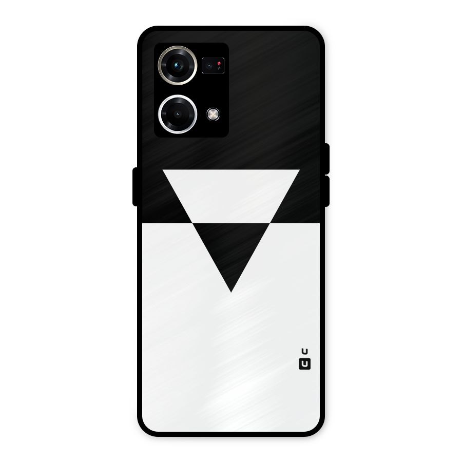 Minimal Triangle Metal Back Case for Oppo F21s Pro 4G