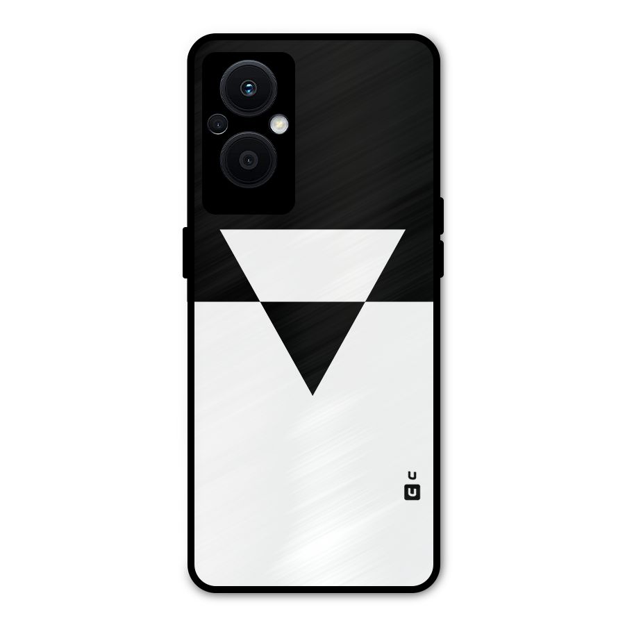 Minimal Triangle Metal Back Case for Oppo F21s Pro 5G