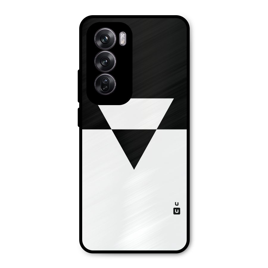Minimal Triangle Metal Back Case for Oppo Reno12 Pro