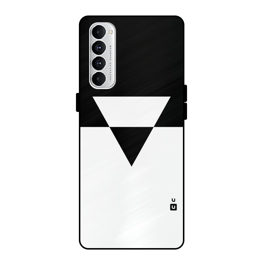 Minimal Triangle Metal Back Case for Oppo Reno4 Pro