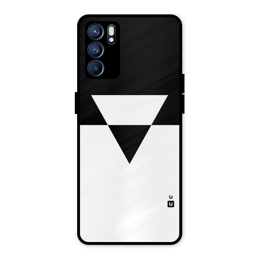 Minimal Triangle Metal Back Case for Oppo Reno6 5G